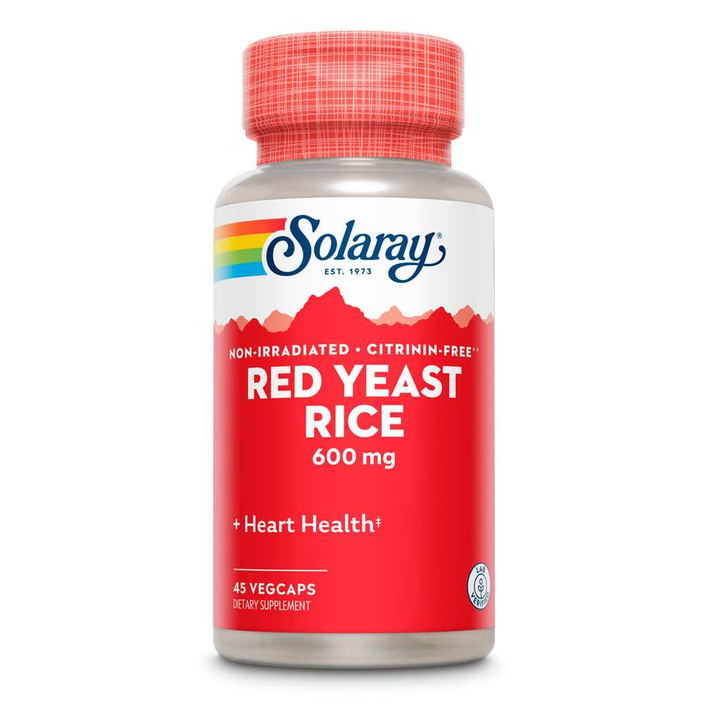 Solaray Red Yeast Rice 600mg 45 Caps