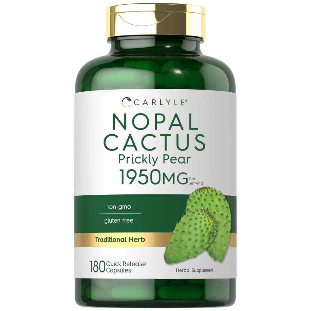 Carlyle Nutritionals Nopal Cactus Prickly Pear 1950mg per Serving | 180 Capsules
