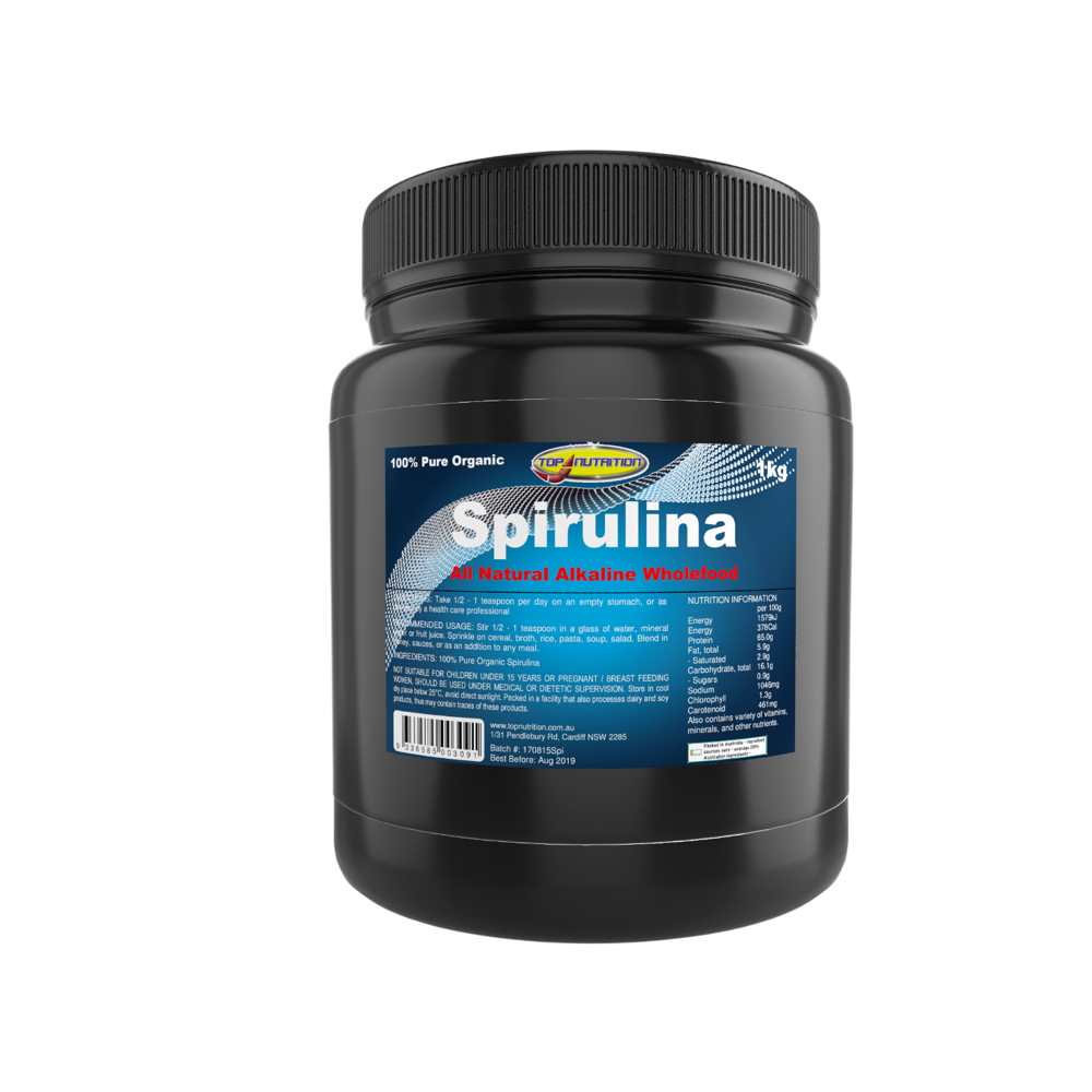 Top Nutrition 100% Pure Spirulina 250g
