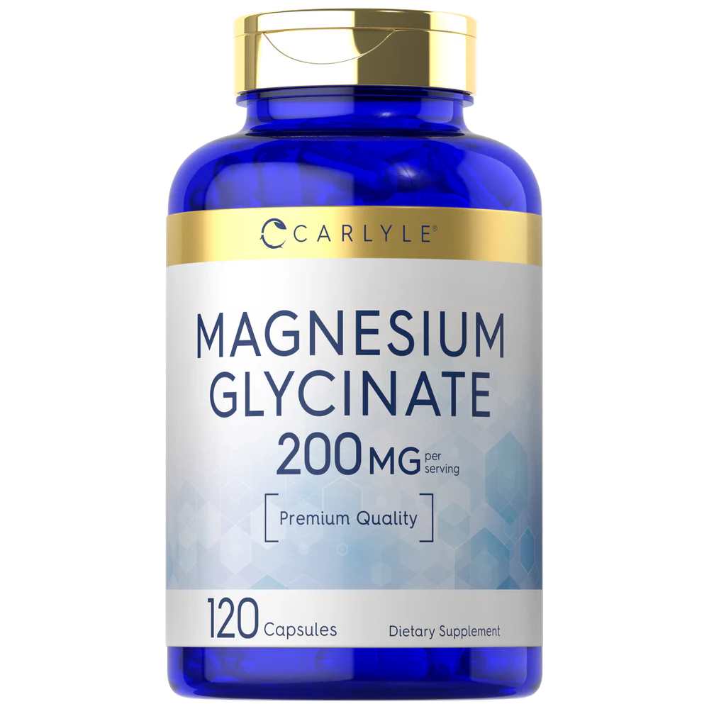 Carlyle Nutritionals Magnesium Glycinate 200mg per serving | 120 Capsules