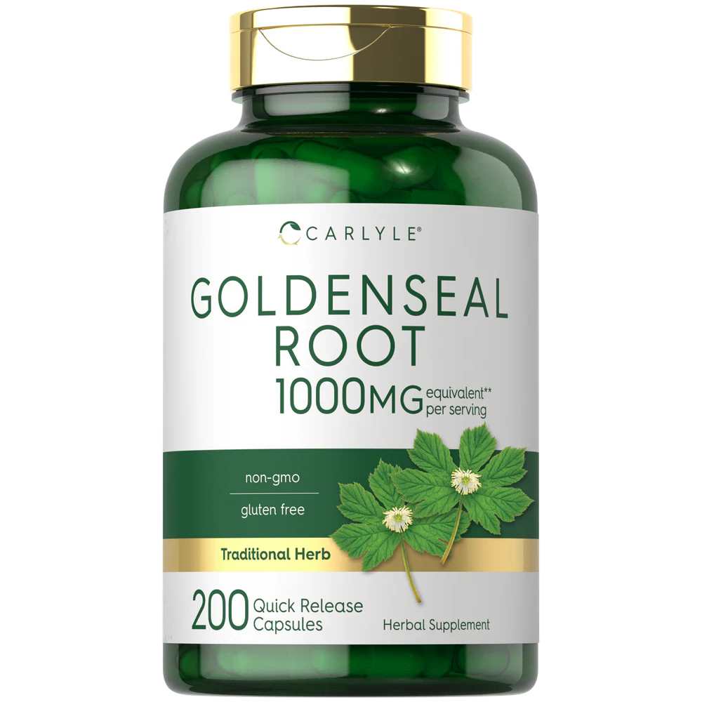 Carlyle Nutritionals Goldenseal Root 1000mg | 200 Capsules