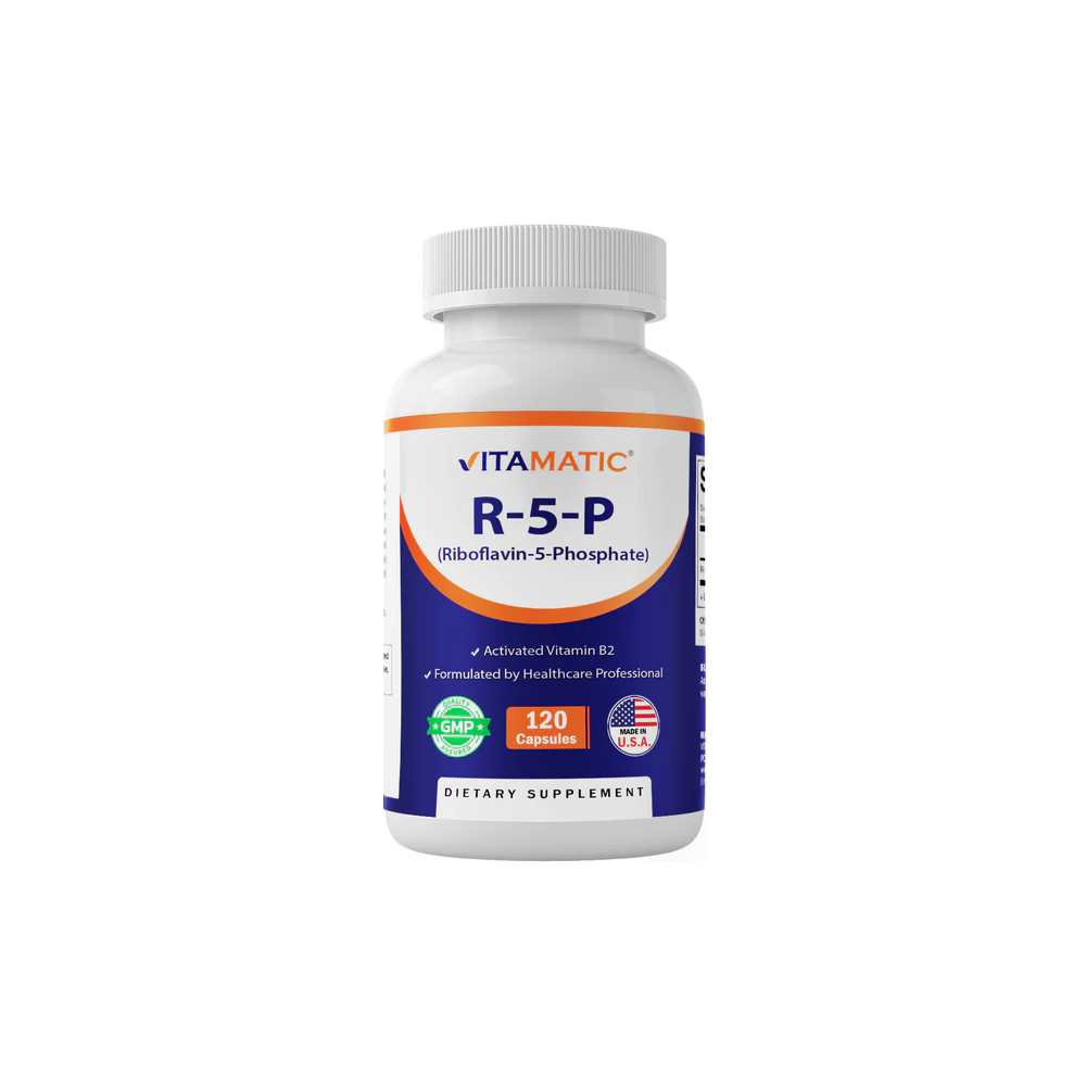 Vitamatic R-5-P Riboflavin-5-Phosphate (Vitamin B2) 50 mg | 120 Capsules