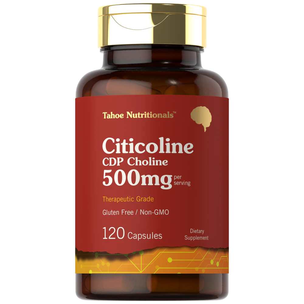 Tahoe Nutritionals Citicoline 500mg per serving | 120 Capsules
