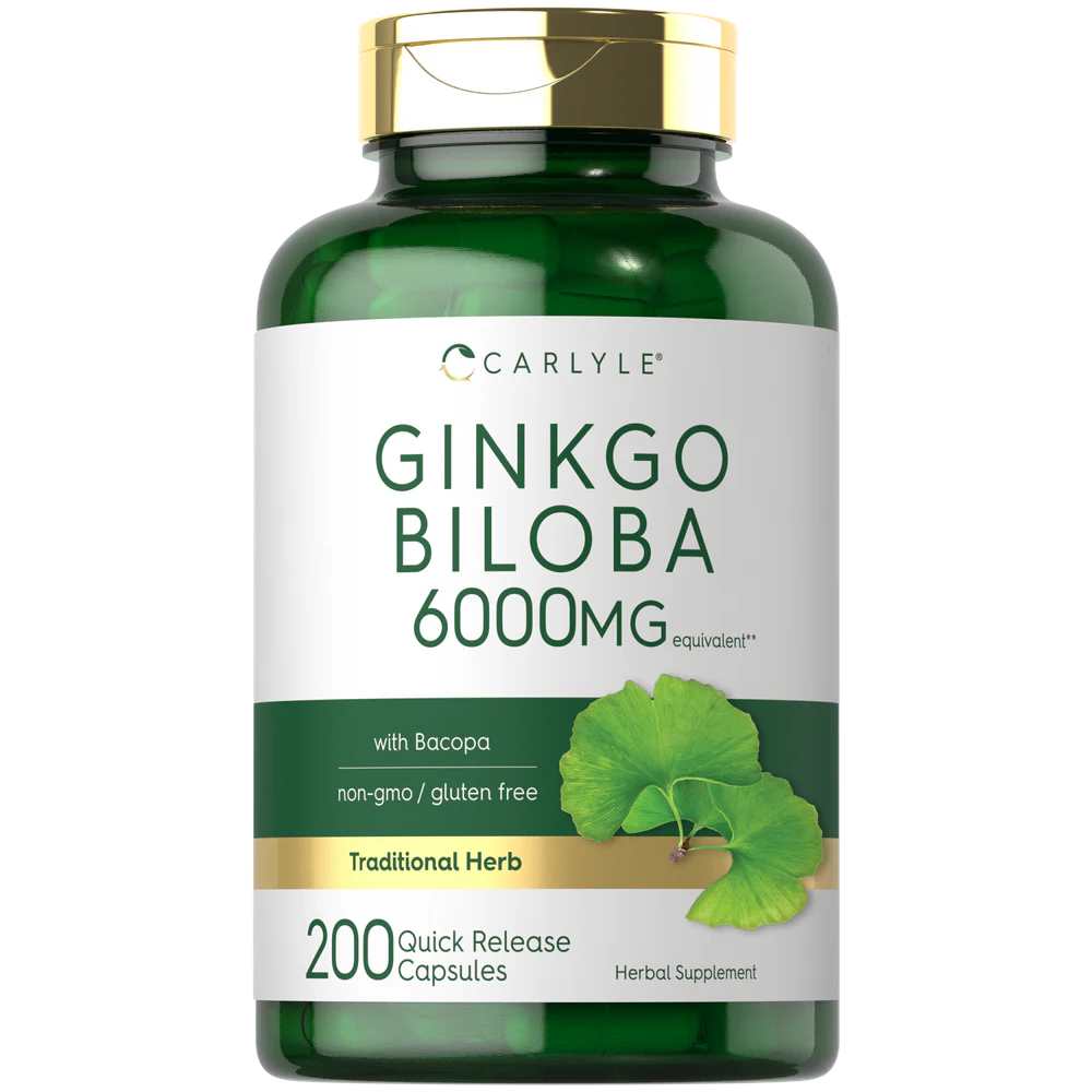 Carlyle Nutritionals Ginkgo Biloba 6000mg | 200 Capsules