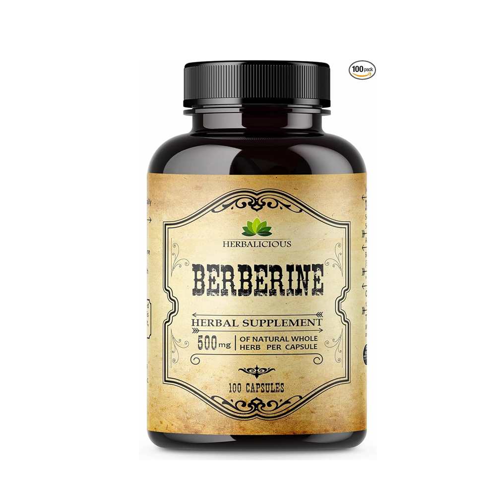 Herbalicious Berberine Supplement 100 Caps