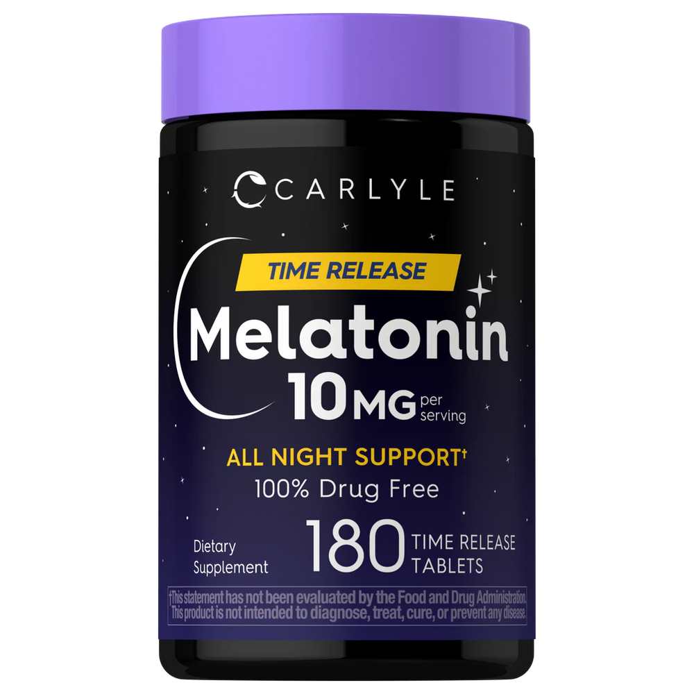 Carlyle Nutritionals Melatonin 10mg 180 Time Release Tablets