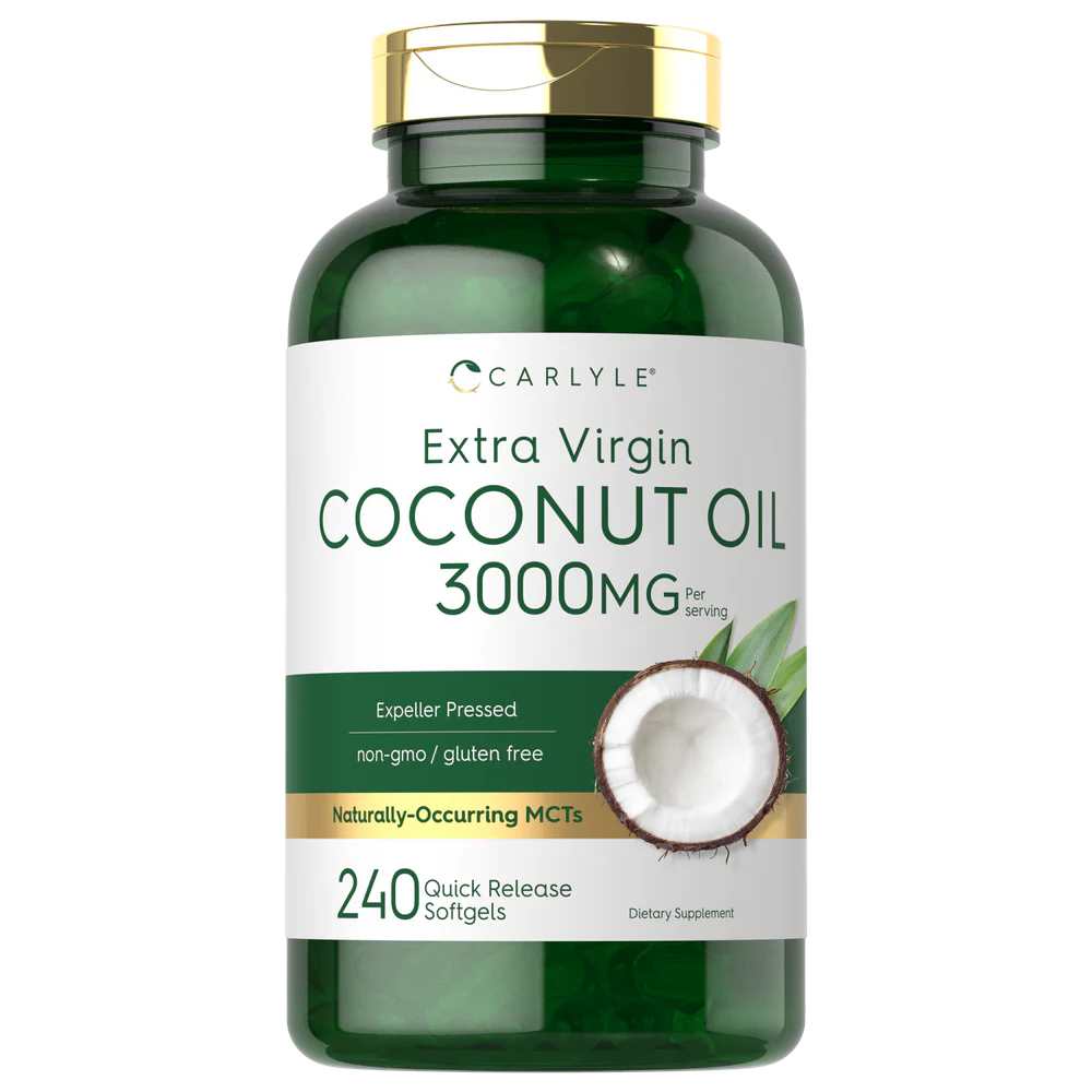 Carlyle Nutritionals Coconut Oil 3000mg per serving | 240 Softgels