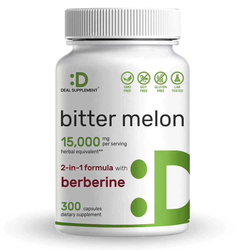 Deal Supplement Bitter Melon 15,000mg Per Serving | 300 Capsules