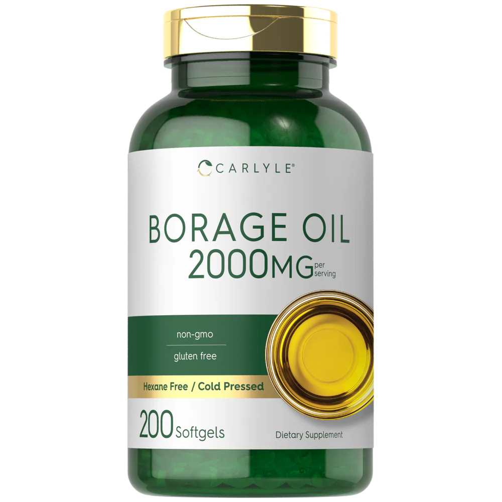 Carlyle Nutritionals Borage Oil Capsules 2000mg per serving | 200 Softgels