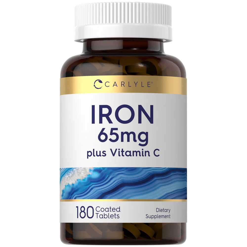 Carlyle Nutritionals Iron 65mg with Vitamin C | 180 Tablets