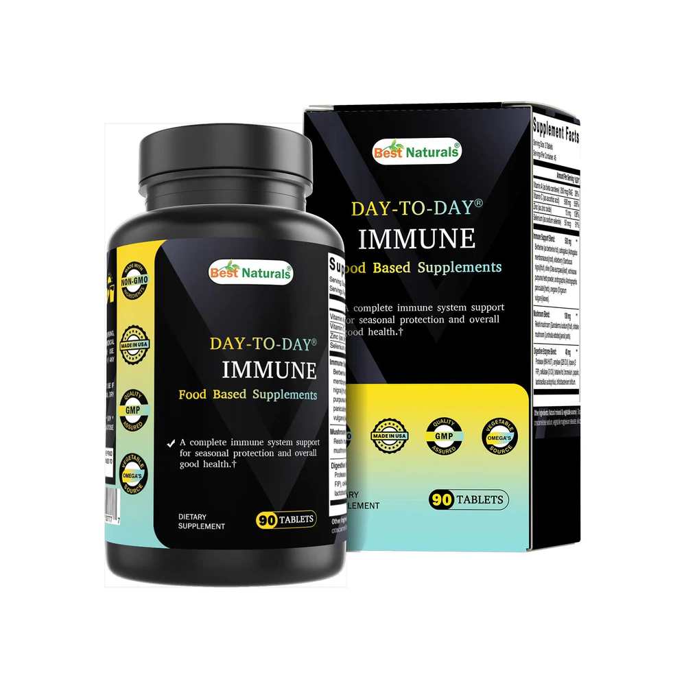 Best Naturals Day-to-Day Immune Food Baded Supplements 90 Tablets