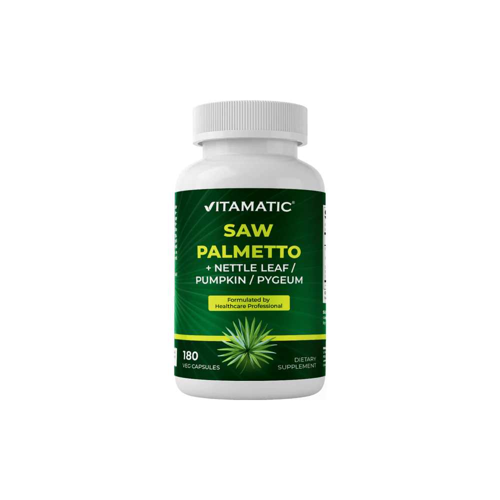 Vitamatic Saw Palmetto Extract for Men & Women 180 Veg Capsules