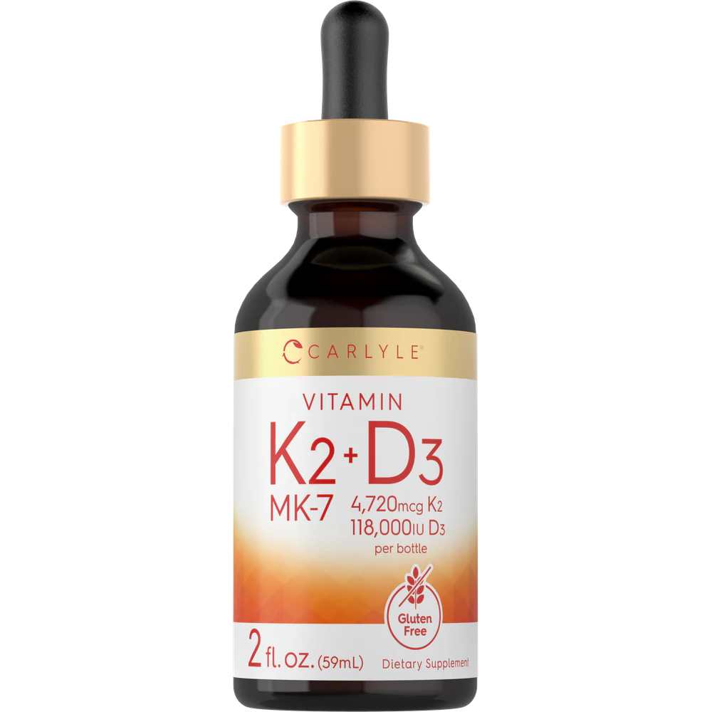 Carlyle Nutritionals Vitamin K-2 with Vitamin D-3 | 2oz Liquid