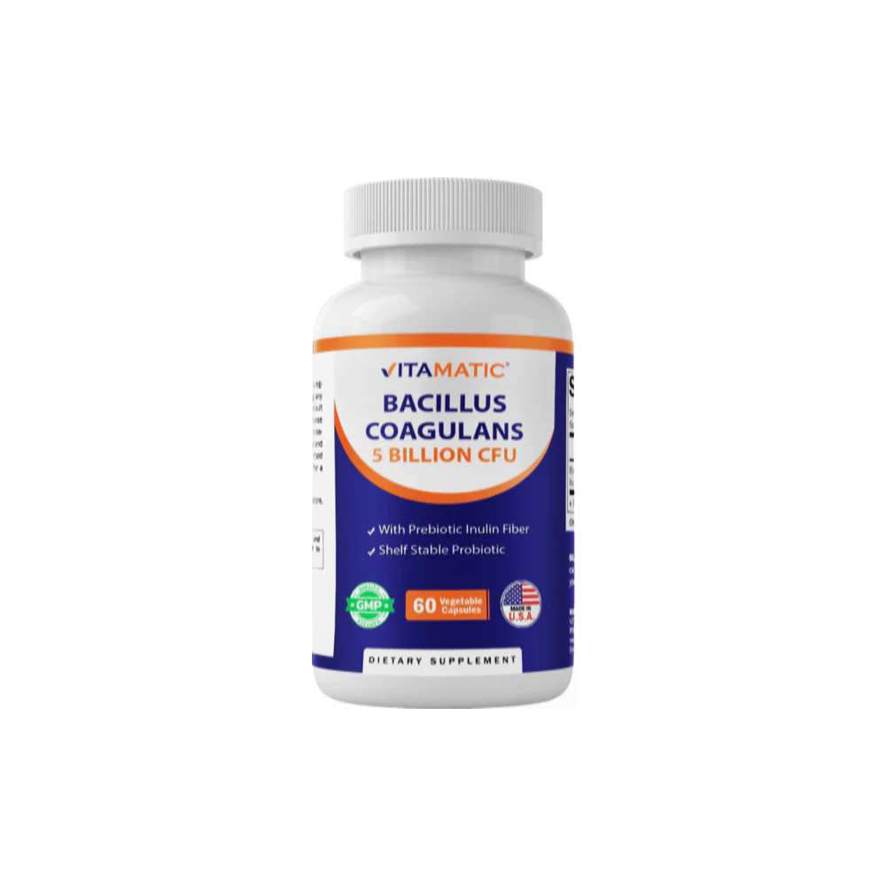 Vitamatic Bacillus Coagulans 5 Billion CFU | 60 Vegetable Capsules
