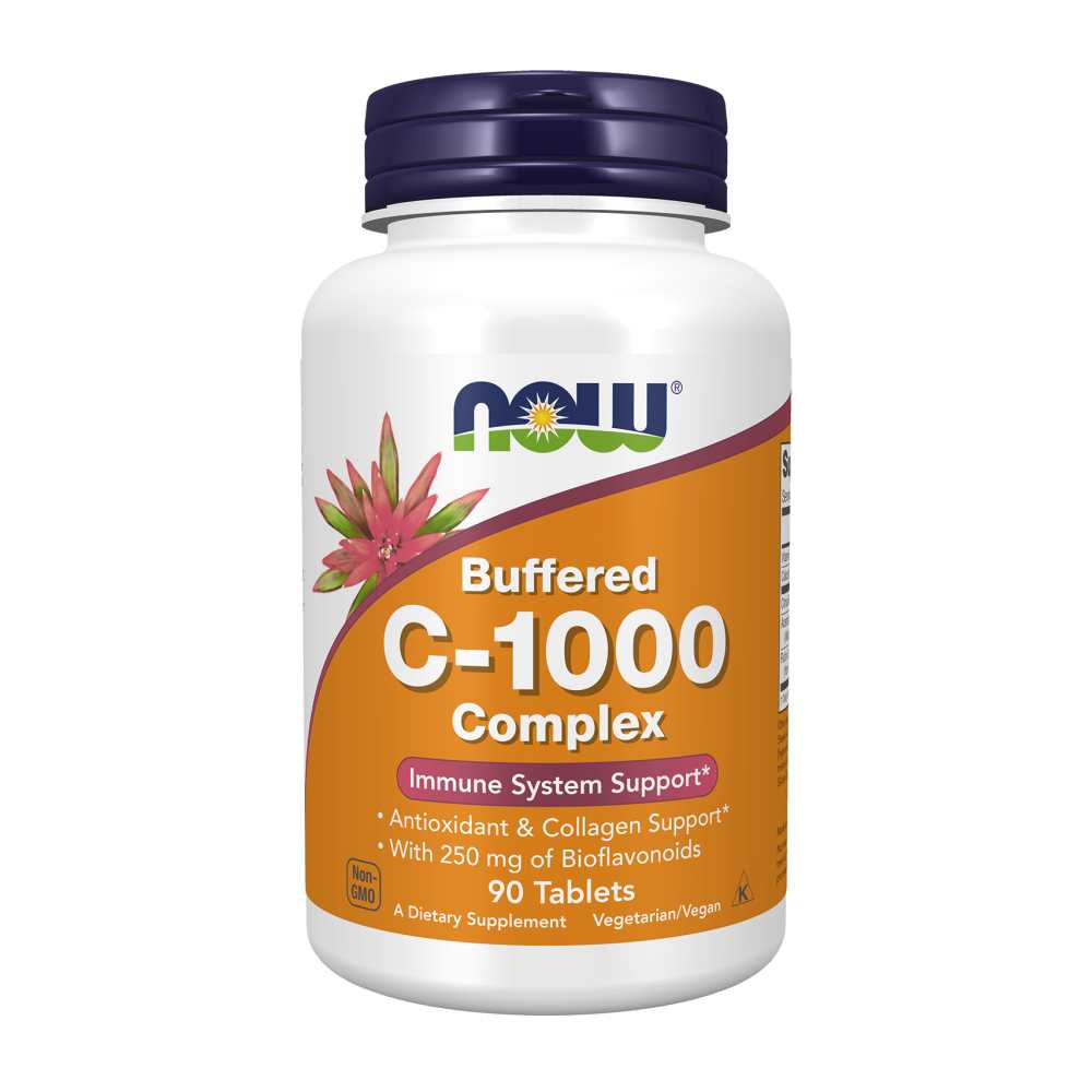 Now Foods Buffered C-1000 Complex – 90 Tablets