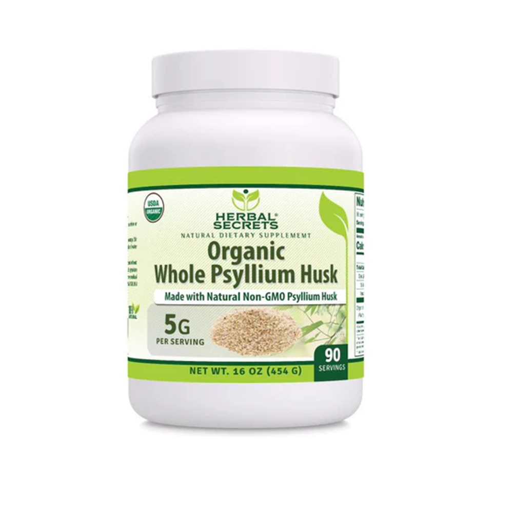Amazing an Nutrition Herbal Secrets Psyllium Husk Powder 16 Oz 5 Grams per Serving