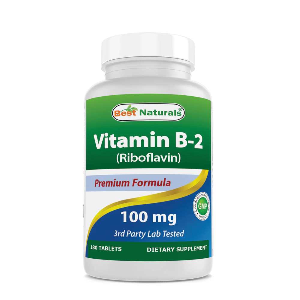 Best Naturals Vitamin B-2 100mg 180 Tablets