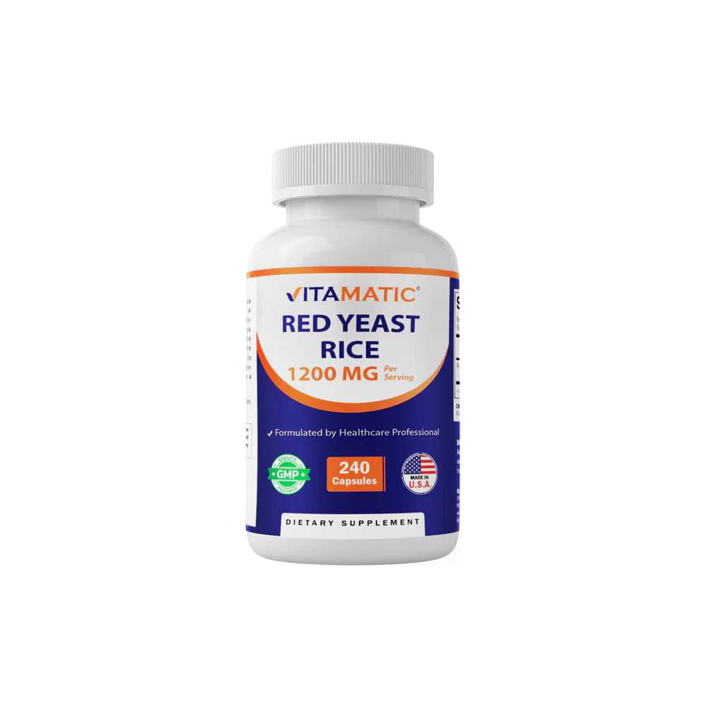 Vitamatic Red Yeast Rice 1200mg 240 Capsules
