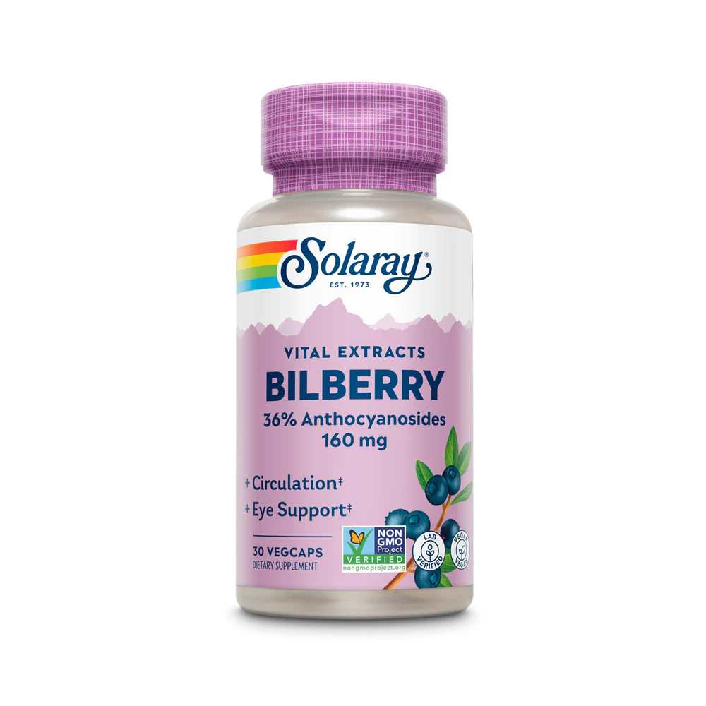 Solaray Bilberry Extract 160mg 30 Caps