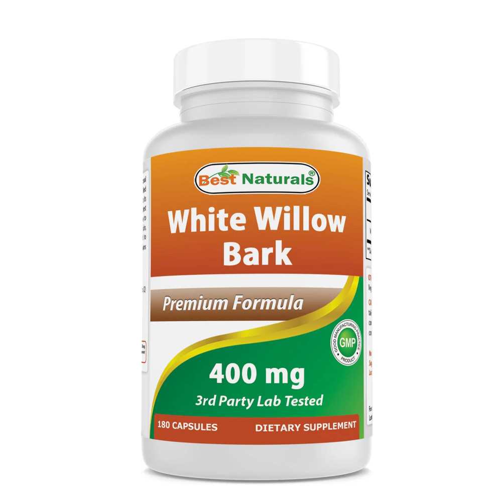 Best Naturals White willow bark 400 mg 180 Capsules