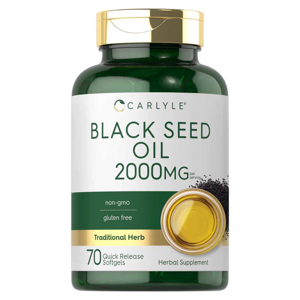 Carlyle Nutritionals Black Seed Oil 2000mg per serving | 70 Softgels