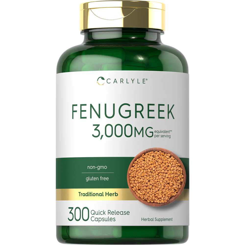 Carlyle Nutritionals Fenugreek 3000mg per serving | 300 Capsules