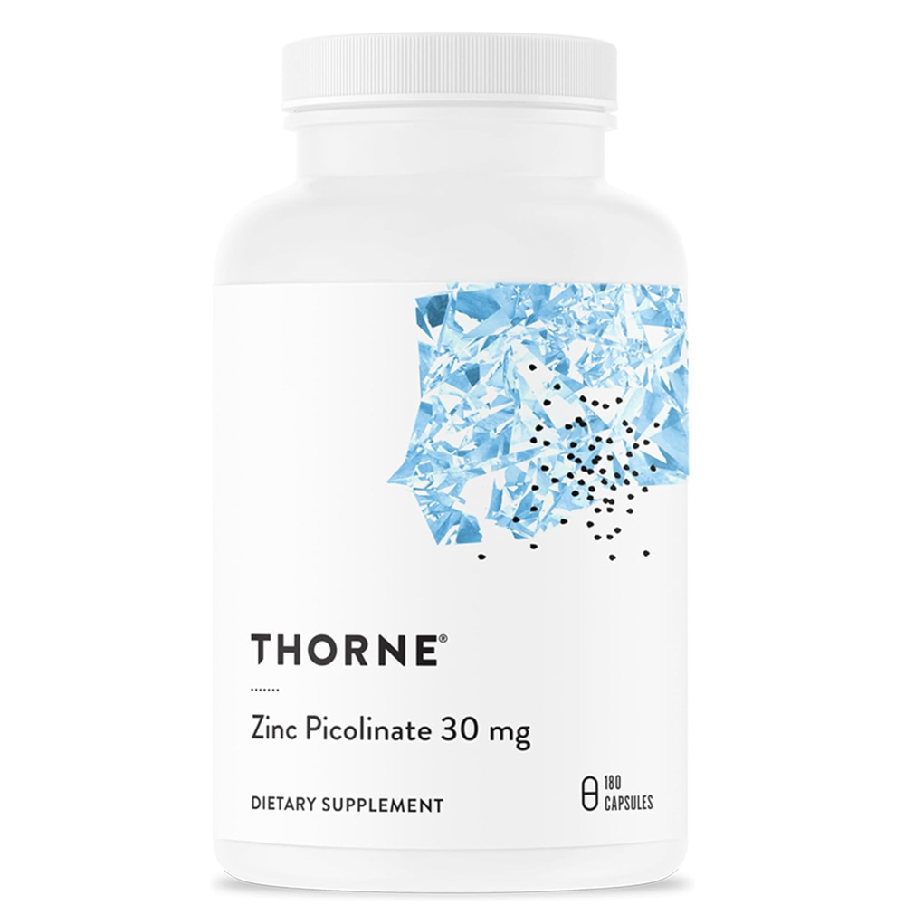 Thorne Zinc Picolinate 30mg High-Quality Dietary Supplement