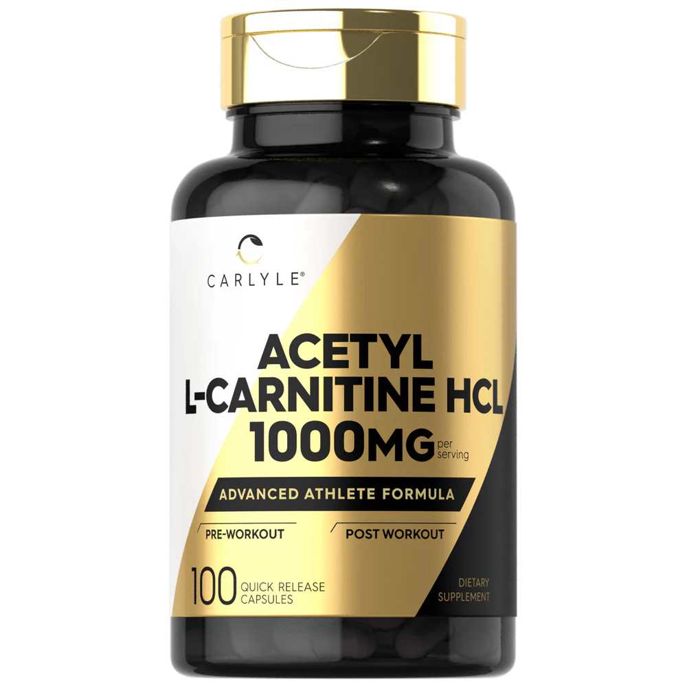 Carlyle Nutritionals Acetyl L-Carnitine HCL 1000mg per serving | 100 Capsules