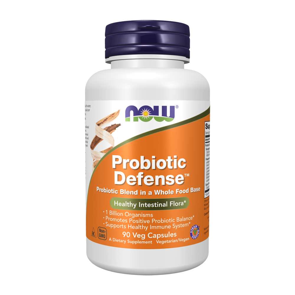 Now Foods Probiotic Defense – Whole Food Probiotic Blend – 90 Veg Capsules