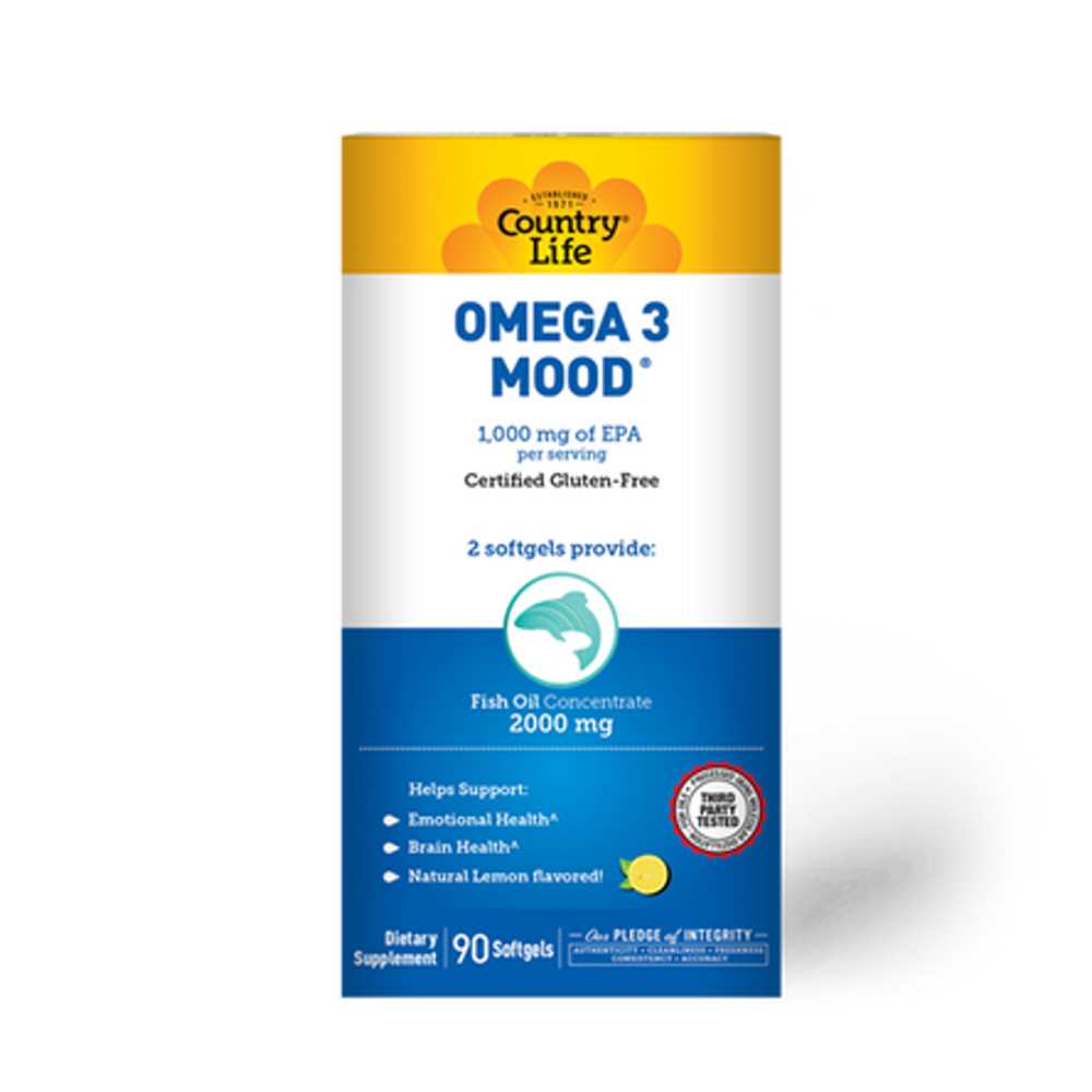 Country Life Vitamins Omega-3 Mood® 90 Softgels