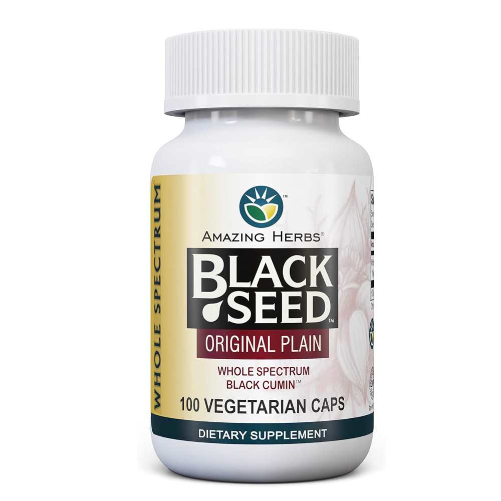 Amazing Herbs Black Seed 100 Vegetarian Capsules