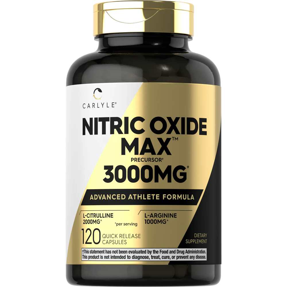Carlyle Nutritionals Nitric Oxide 3000mg per serving | 120 Capsules