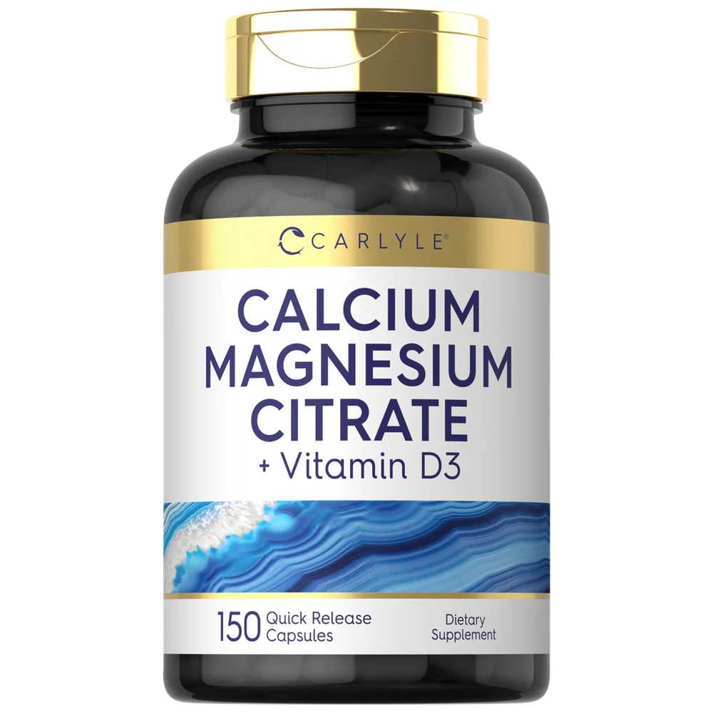 Carlyle Nutritionals Calcium Magnesium Citrate with Vitamin D-3 | 150 Capsules