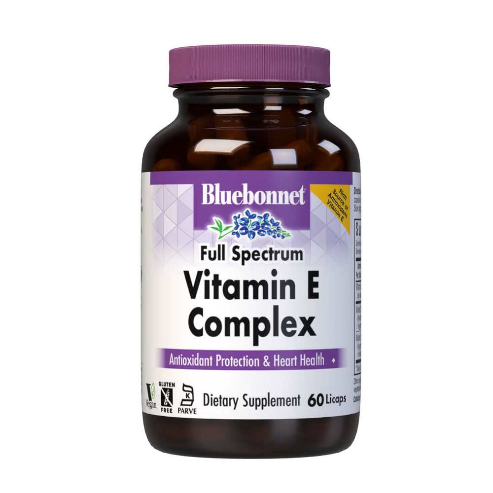 Bluebonnet Nutrition Full Spectrum Vitamin E Complex 60 Licaps
