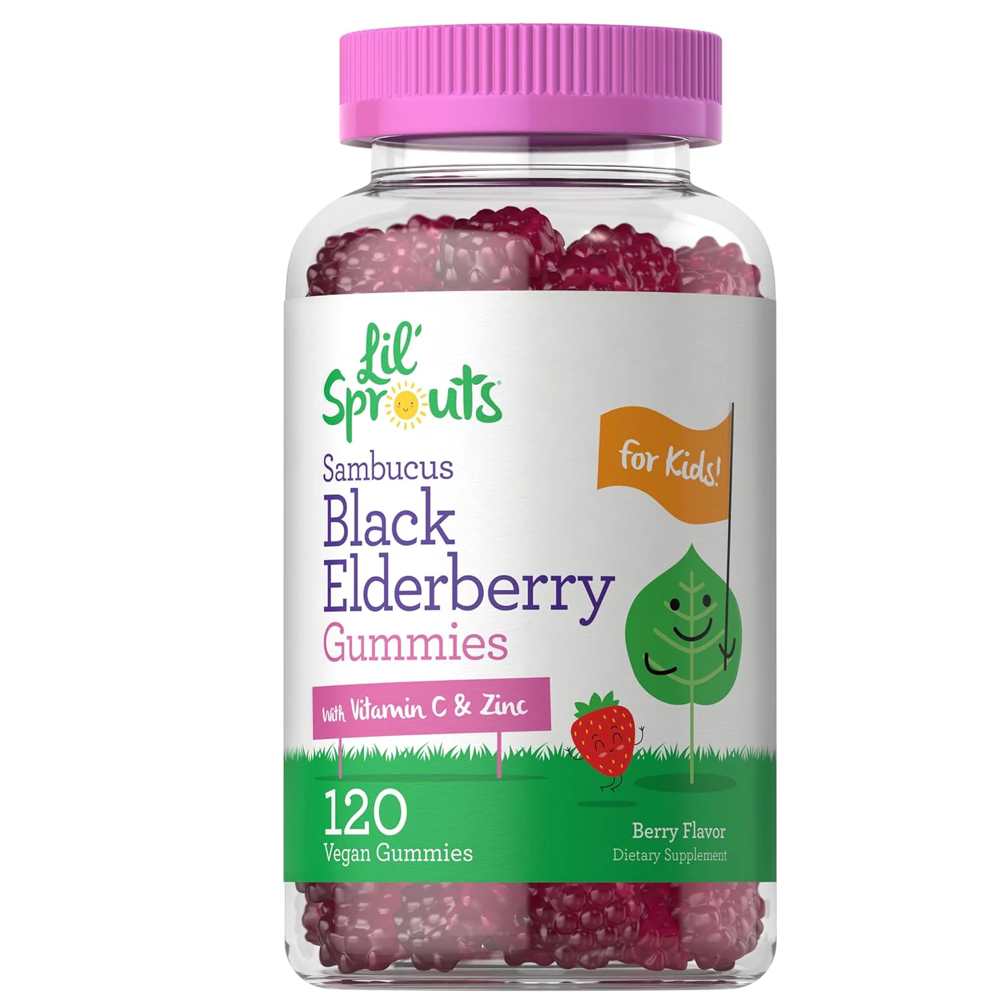 Lil Sprouts Elderberry Complex for Kids | 120 Gummies