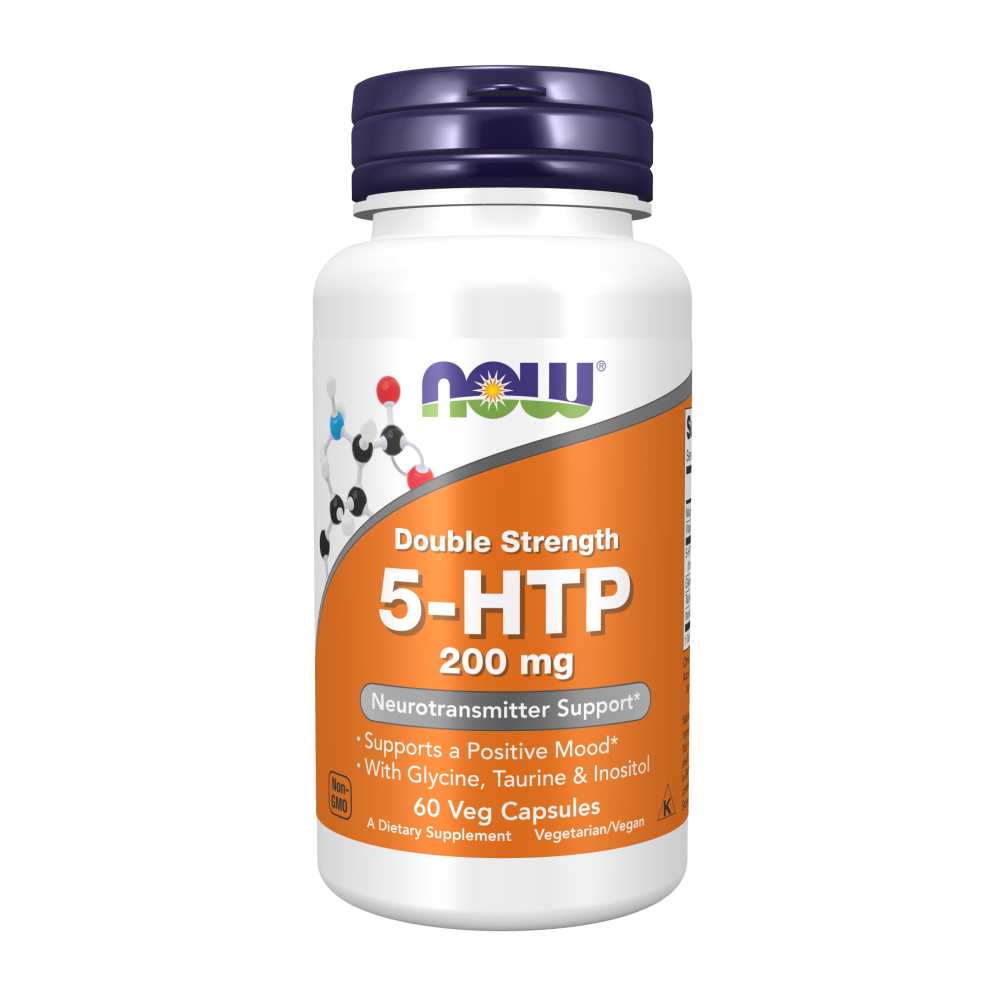 Now Foods 5-Htp 200 Mg Double Strength – Mood & Sleep Support – 60 Veg Capsules