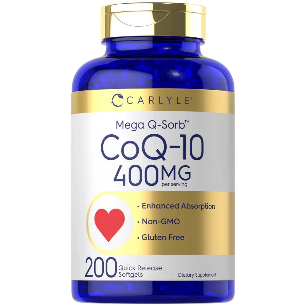 Carlyle Nutritionals CoQ10 400mg per serving | 200 Softgels