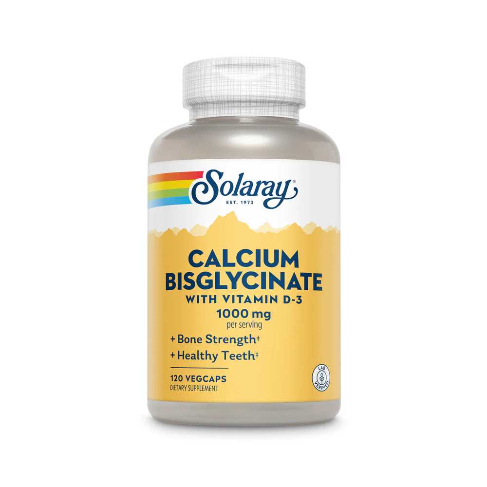 Solaray Calcium Bisglycinate W/d-3 1000mg 120 Caps