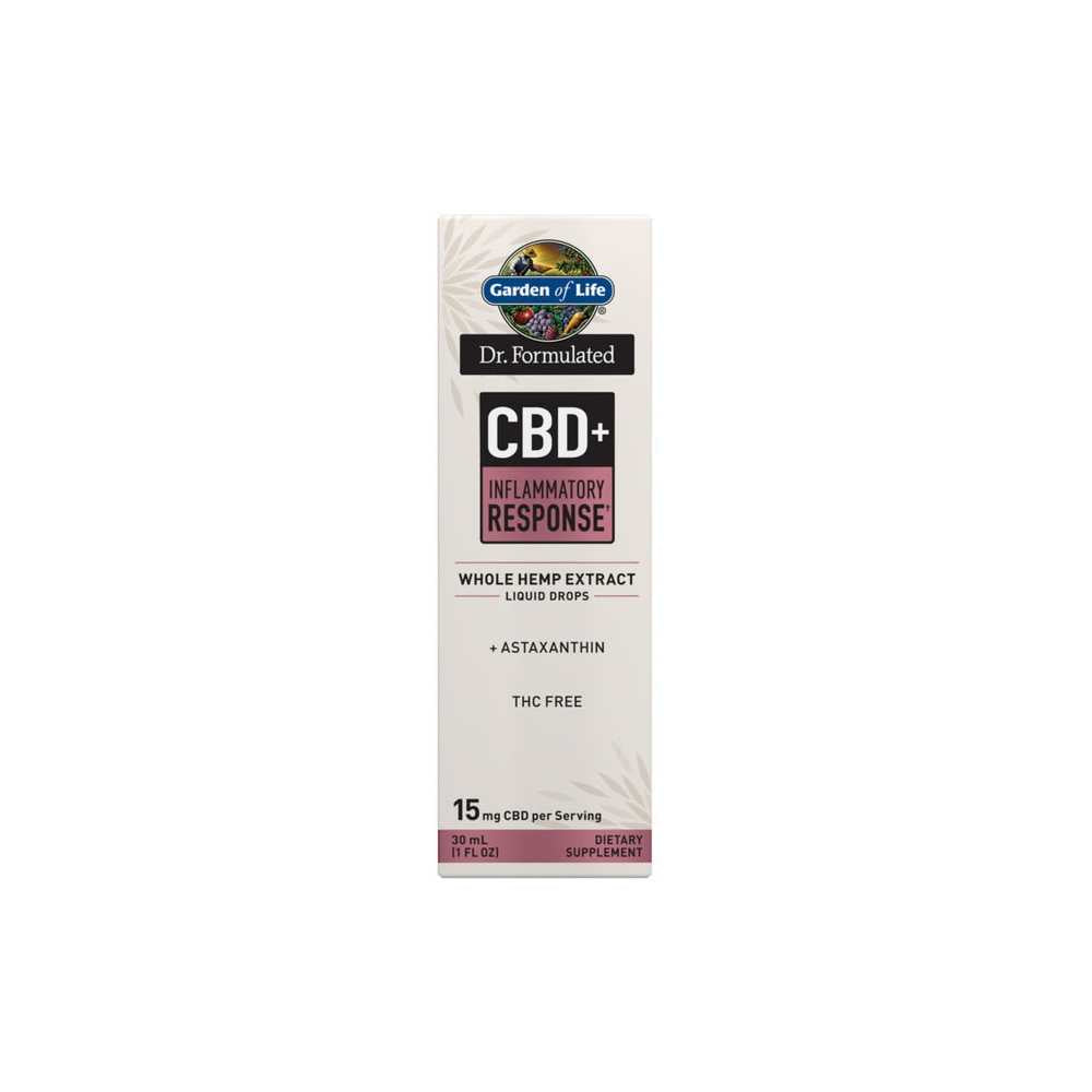 Garden of Life Dr. Formulated Cbd+ Inflammatory Response† 1 Fl Oz (30ml) Liquid