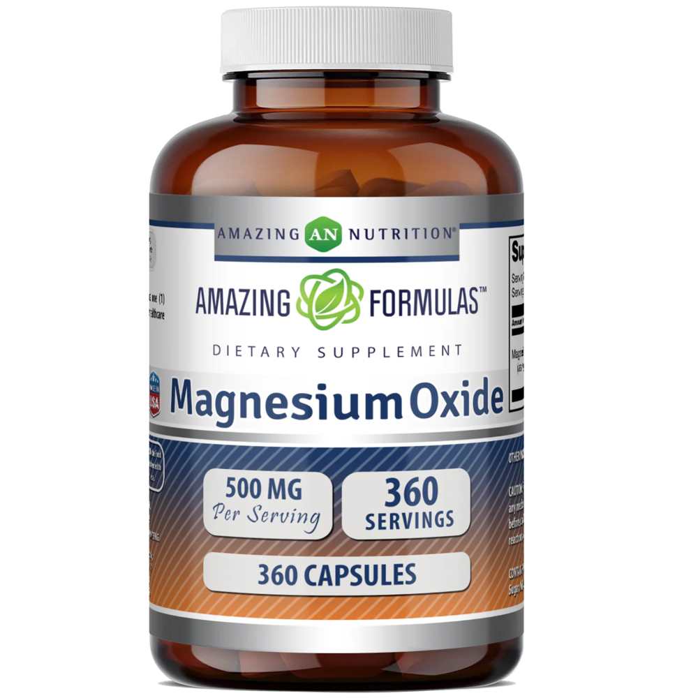 Amazing Formulas Magnesium Oxide 500 Mg 360 Capsules