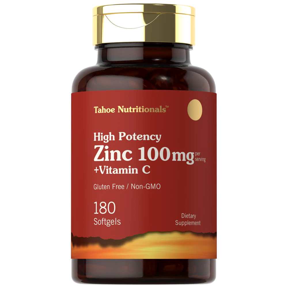 Carlyle Nutritionals Zinc 100mg with Vitamin C | 180 Softgels
