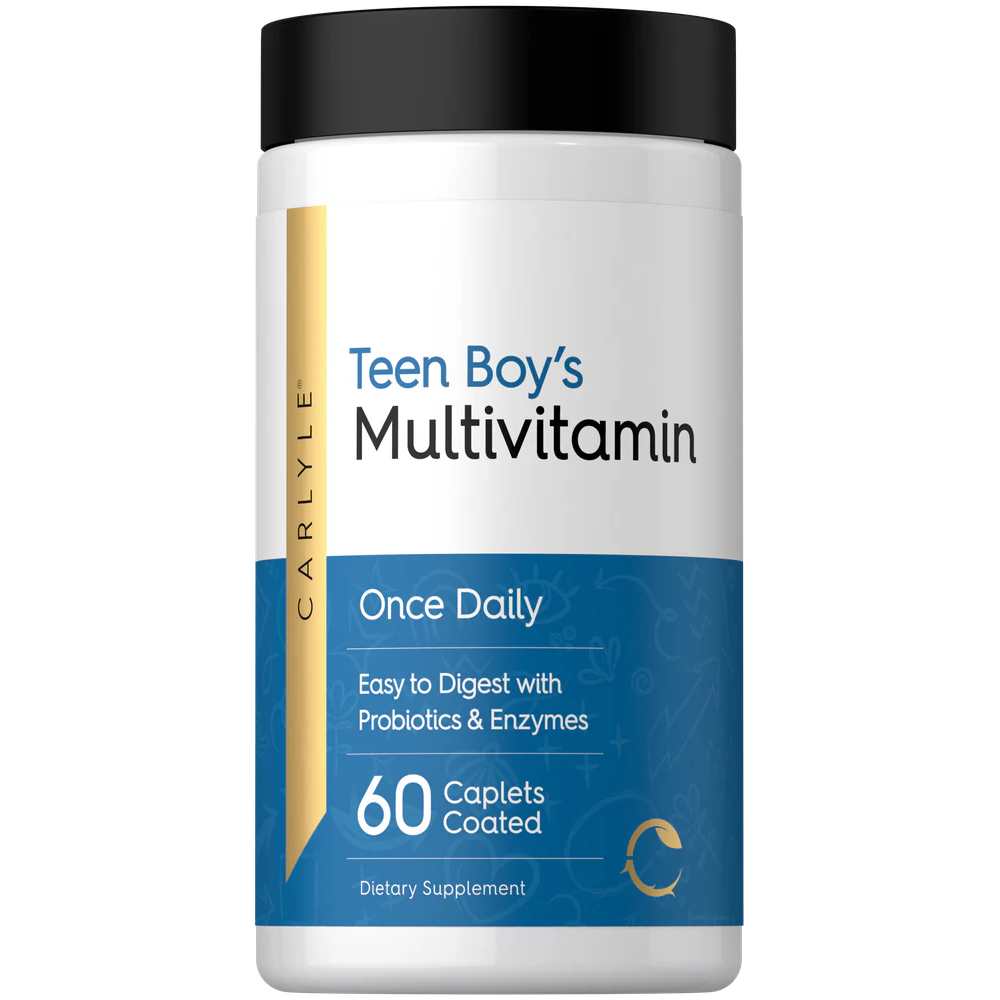 Carlyle Nutritionals Teen Multivitamin for Boys | 60 Caplets