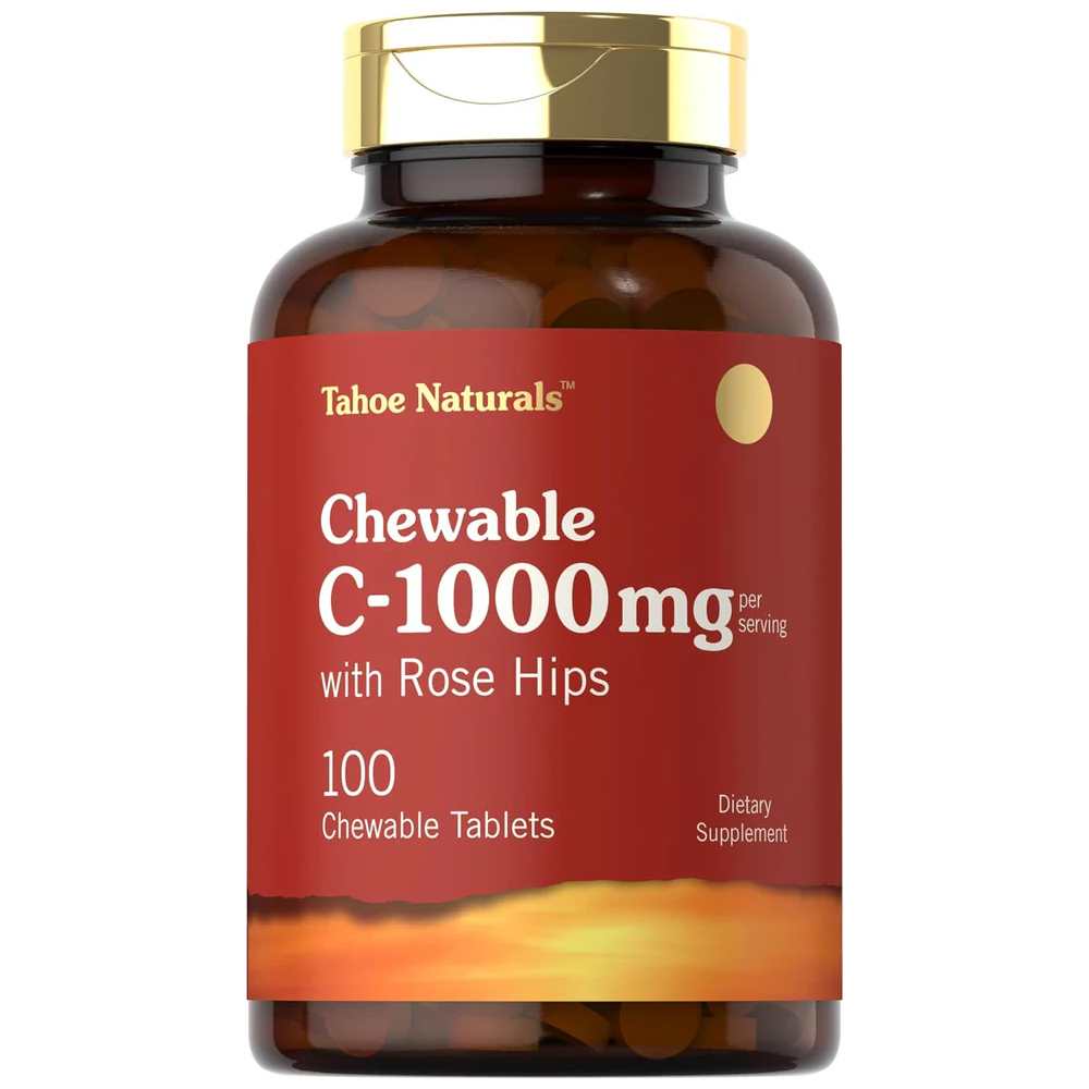 Tahoe Nutritionals Vitamin C 1000mg per serving | 100 Chewable Tablets