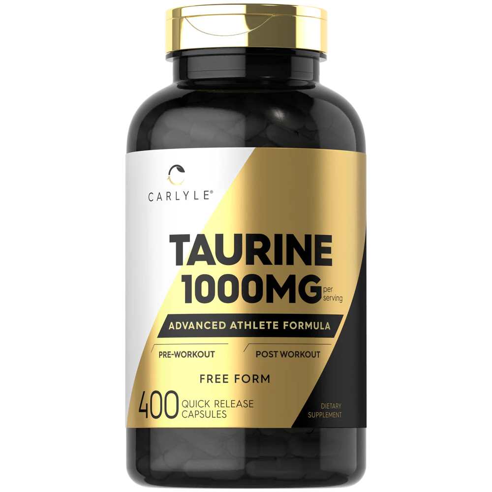Carlyle Nutritionals Taurine 1000mg per serving | 400 Capsules