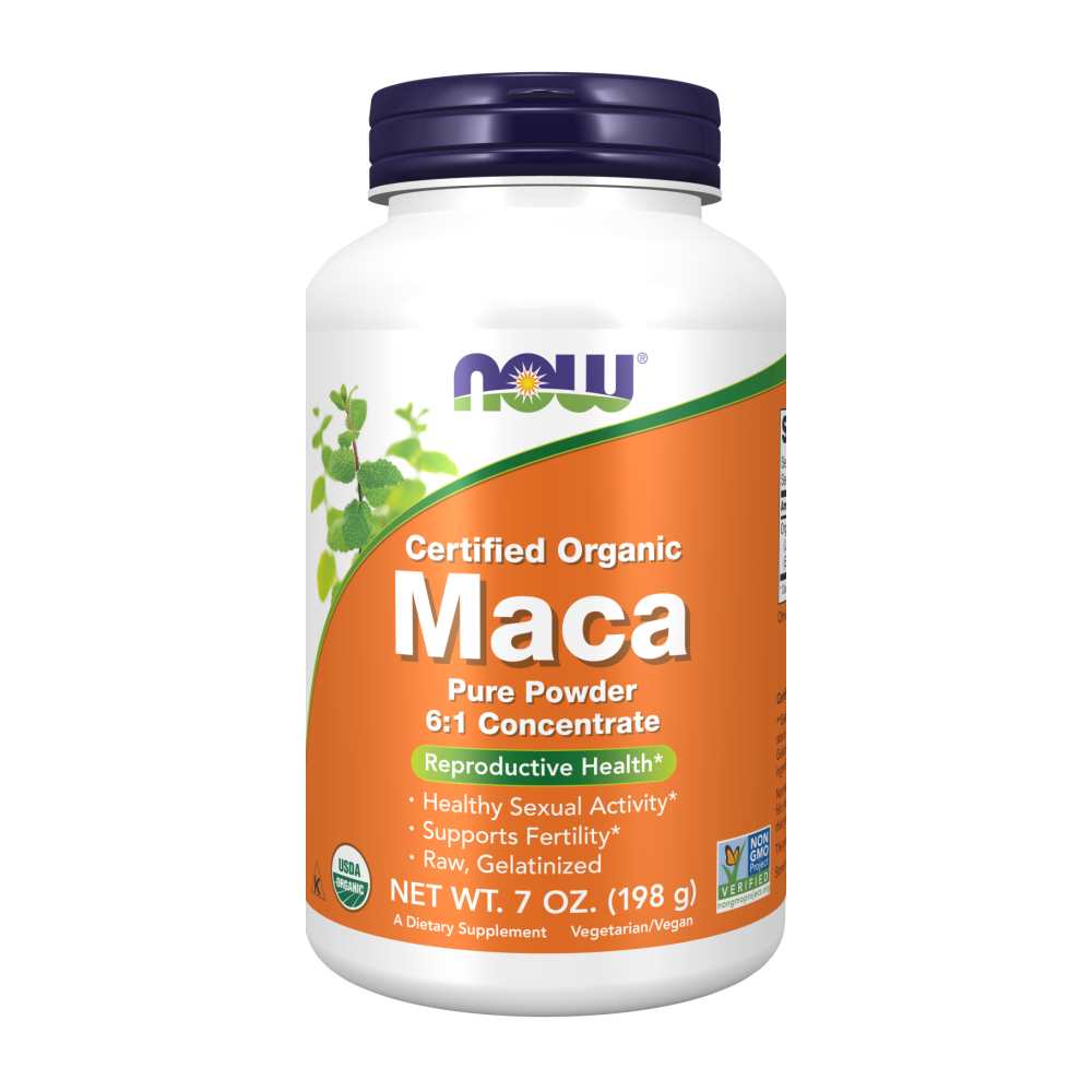 Now Foods Certified Organic Maca Powder 6:1 – Reproductive & Sexual Health – 198g