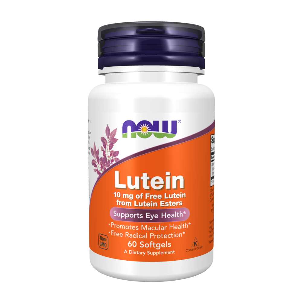 Now Foods Lutein – 10 Mg Free Lutein from Lutein Esters – Vision & Antioxidant Support – 60 Softgels