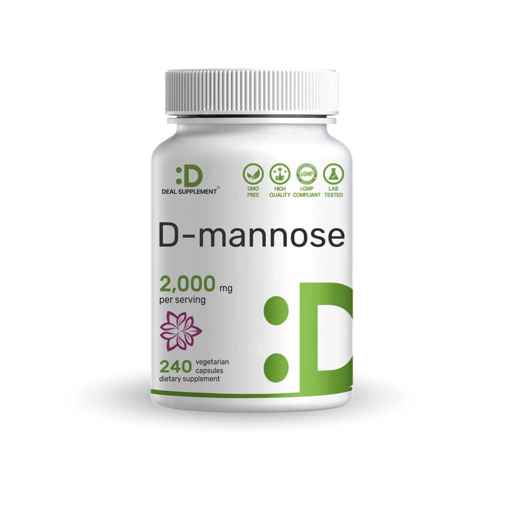 Deal Supplement D Mannose 2000mg 240 Veggie Capsules