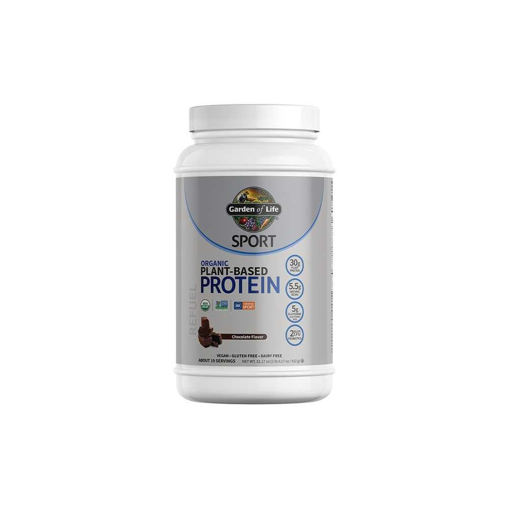 Garden of Life Sport Organic Plant-Based Protein Chocolate 29.6oz (840g) Powder