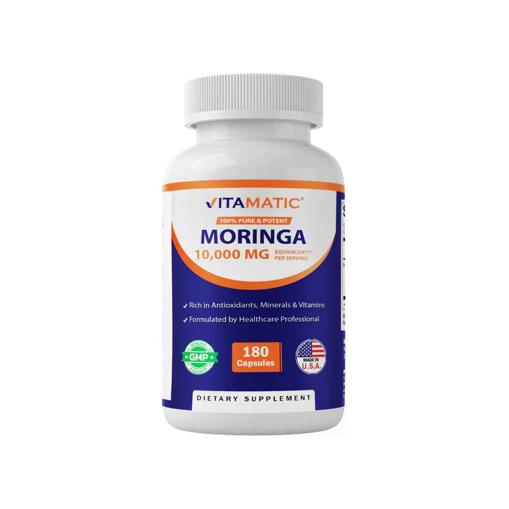 Vitamatic Moringa Capsules 10,000mg - 180 Capsules