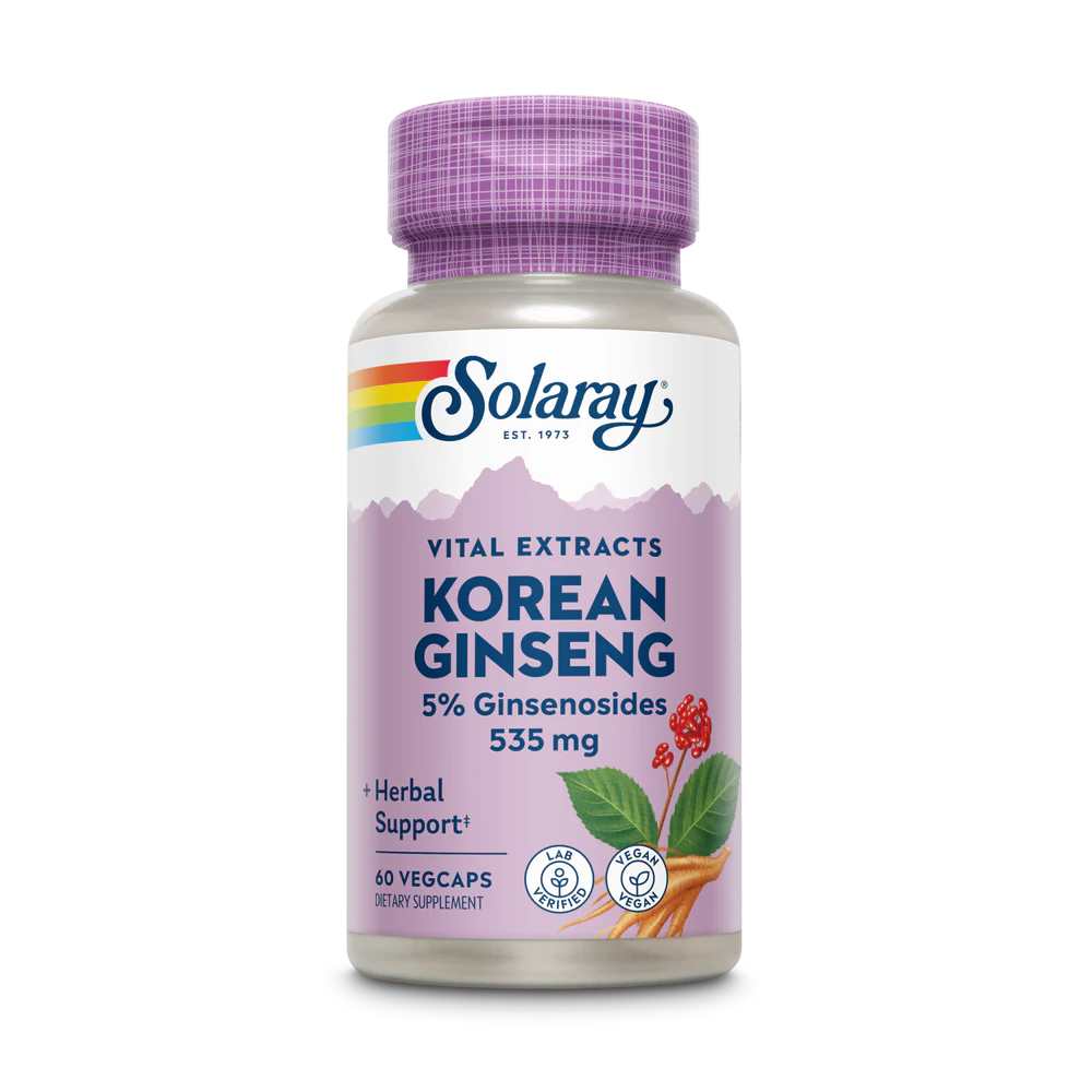 Solaray Korean Ginseng Root Extract 535mg 60 Caps